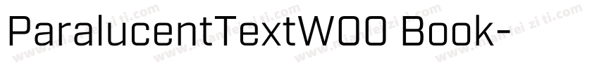 ParalucentTextW00 Book字体转换